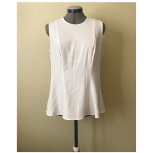Ann Taylor Peplum Shell Sz 6